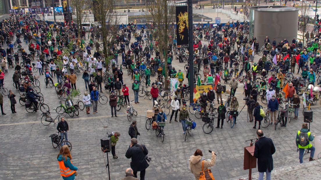 Er kwamen zo'n tweeduizend actievoerders naar de Jaarbeurs.