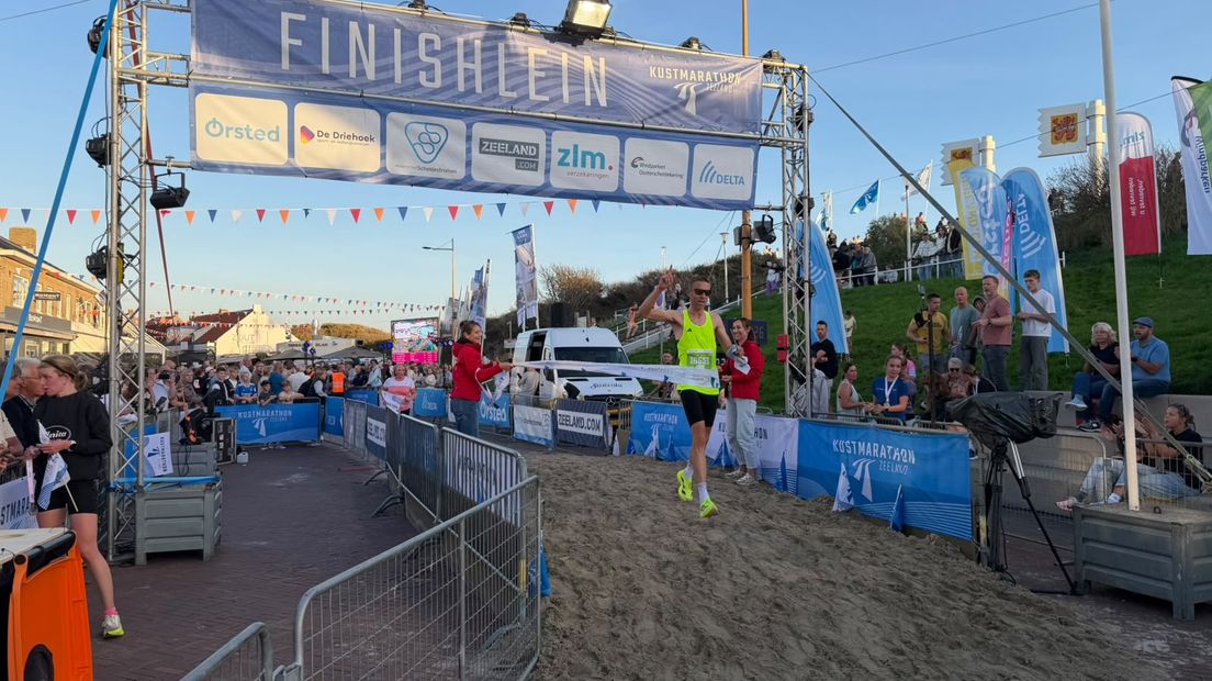Peter heeft de trailrun gewonnen