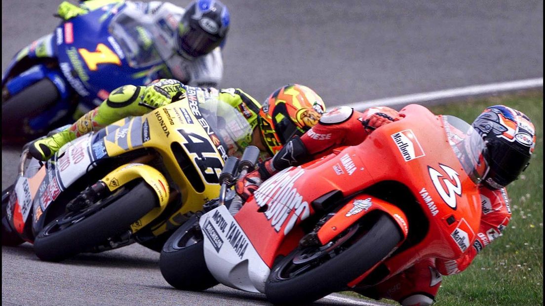 De Italiaan Max Biaggi won de 500cc in 2001 (Rechten: ANP / Olaf Kraak)
