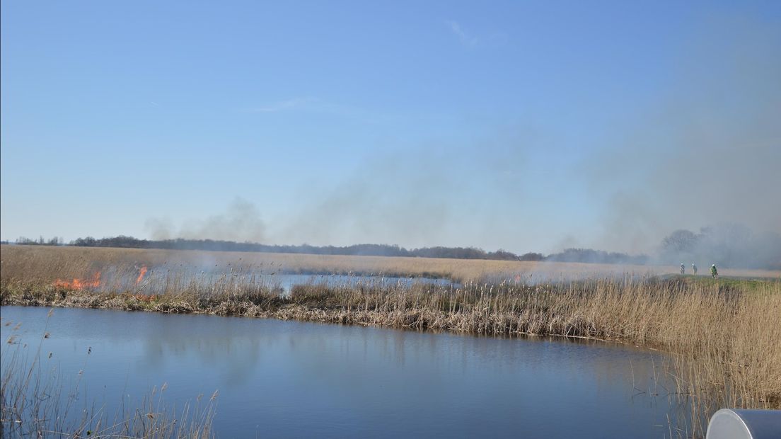 Brand in kwetsbaar natuurgebied Giethoorn