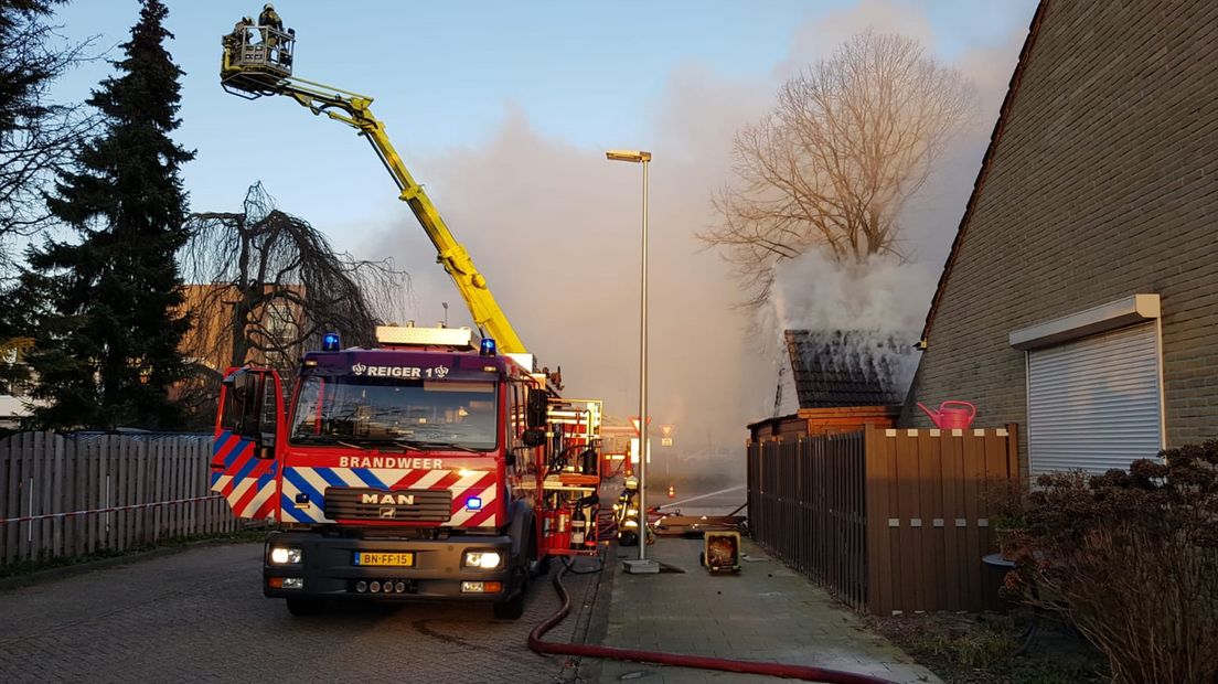 Brand in een schuur in Vianen.