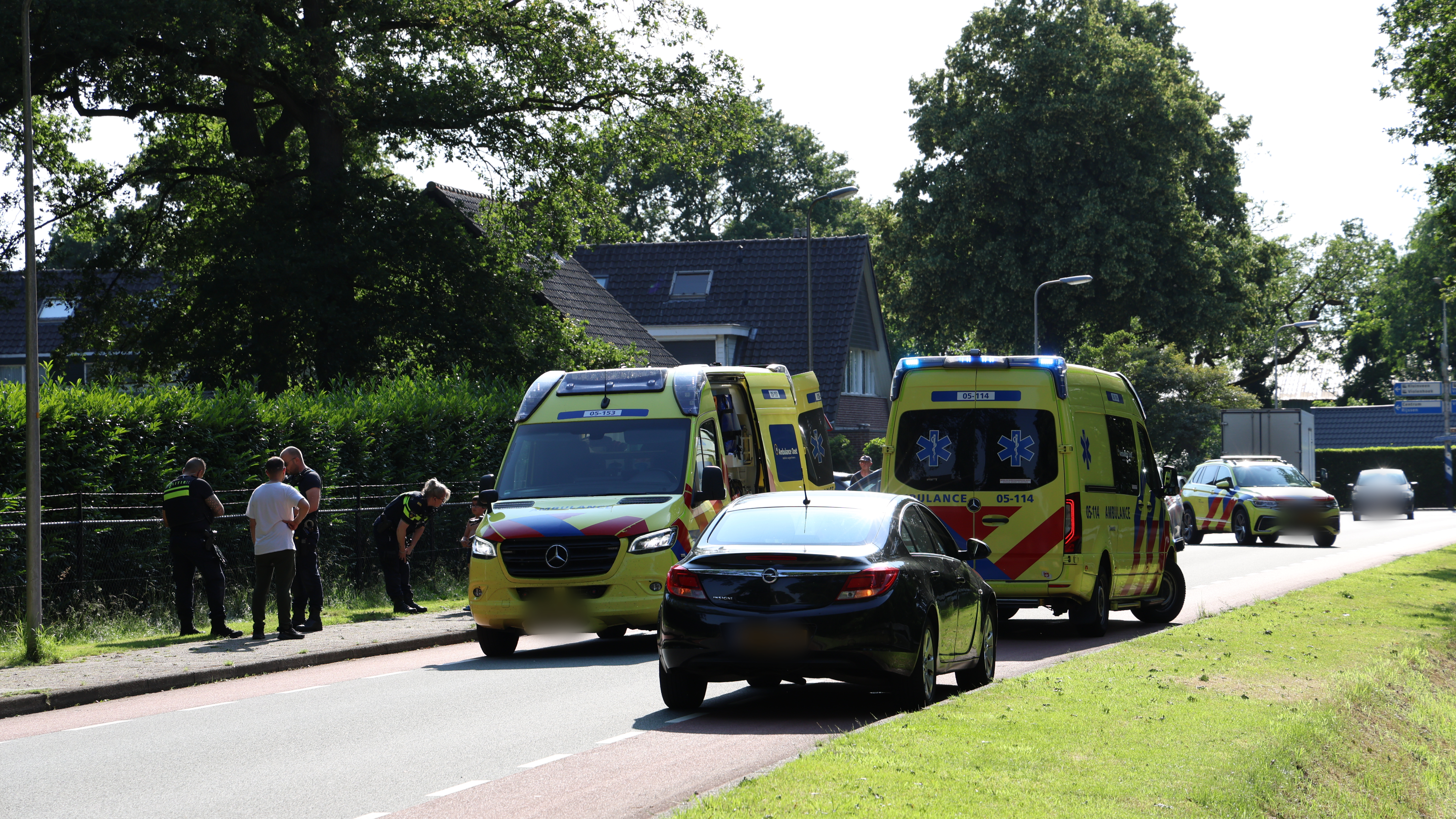 Fietser gewond bij botsing in Wierden.