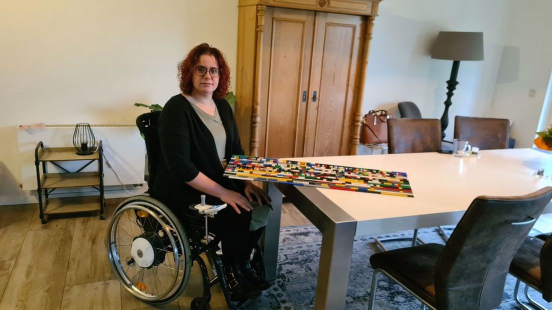 Patricia Oostendarp heeft een rijplaat van Lego.