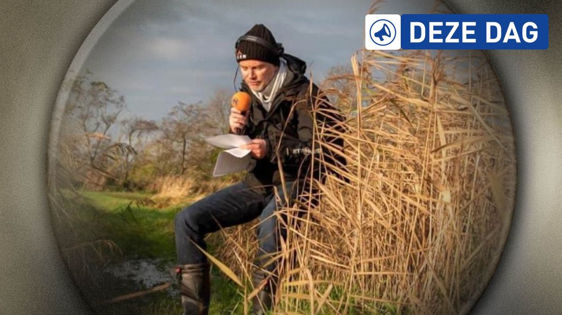 Erik Hulsegge leest zijn wekelijkse column voor in het radioprogramma Noordmannen