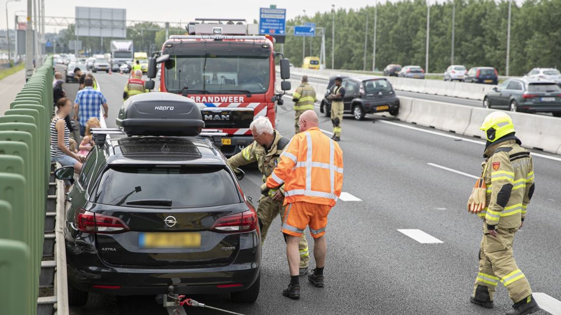 Op de A12 ging het bergen vlot.