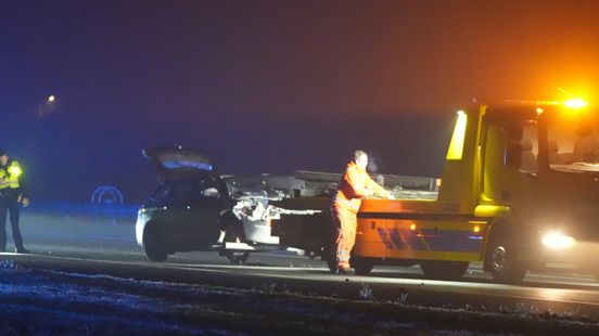Ravage op A28 bij de Wijk na ongeluk. Ravage op A28 bij de Wijk na ongeluk.