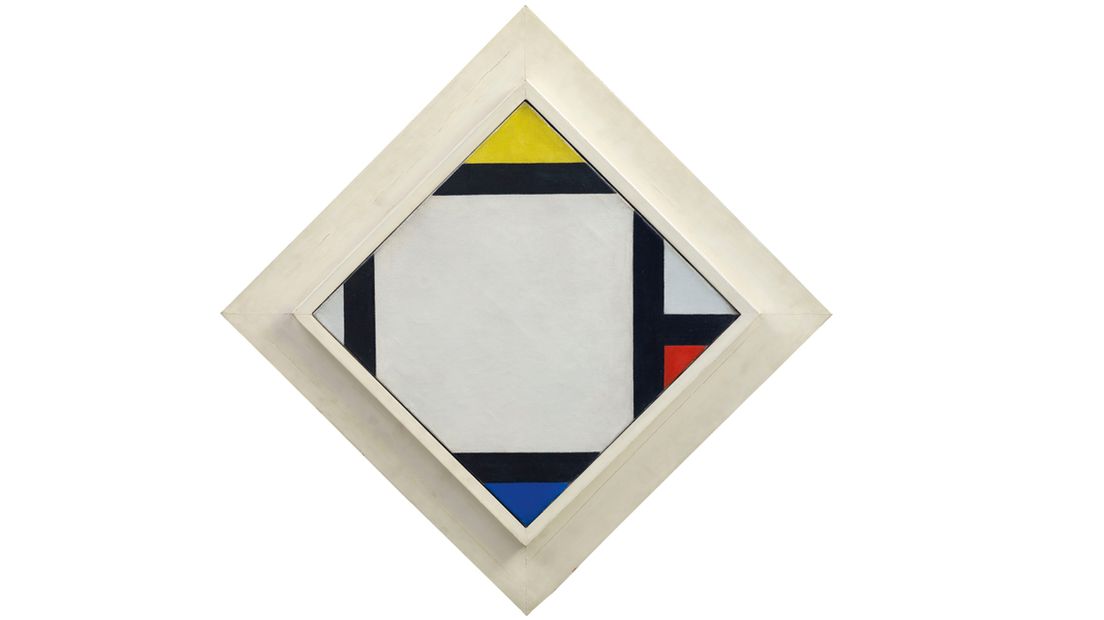 Contra-compositie VII (1924) van Theo van Doesburg.