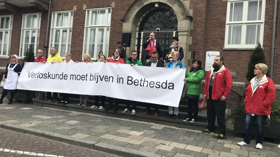 Afgelopen weekend werd er een protestactie gehouden in Hoogeveen (Rechten: Janet Oortwijn / RTV Drenthe)