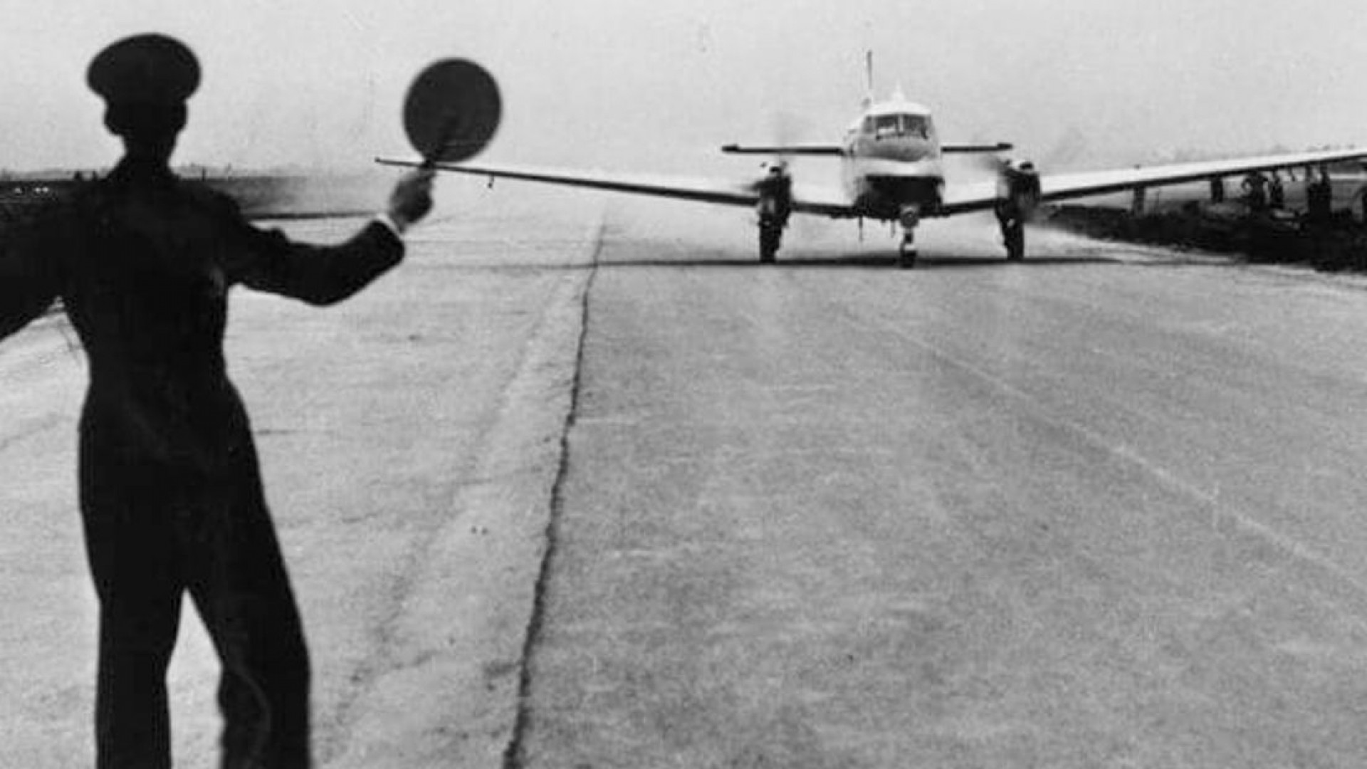 Historische foto van de luchthaven