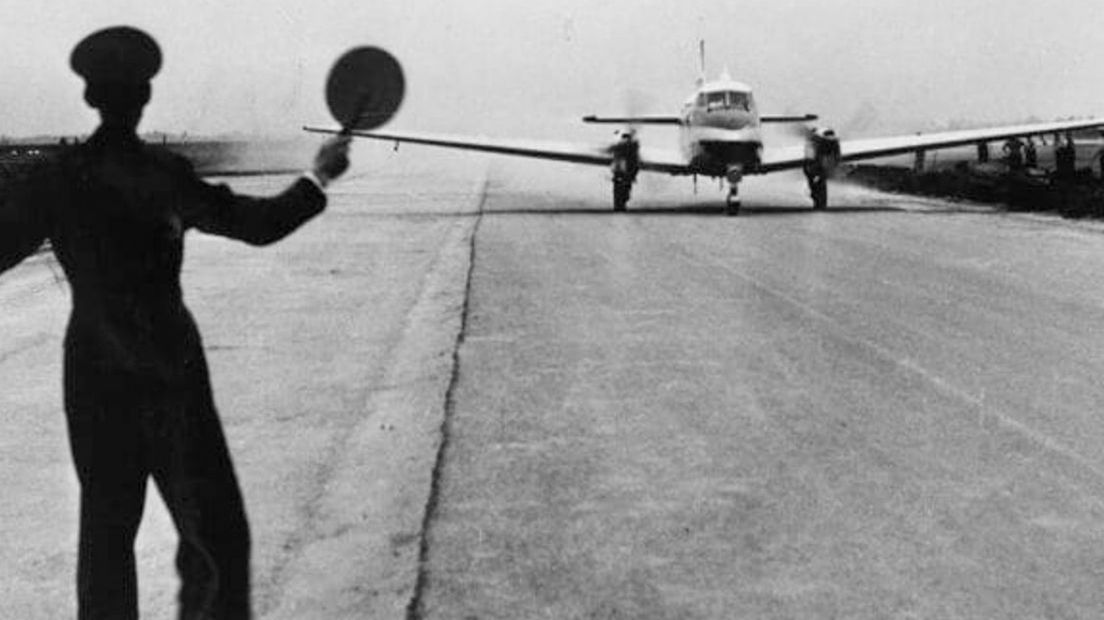 Historische foto van de luchthaven
