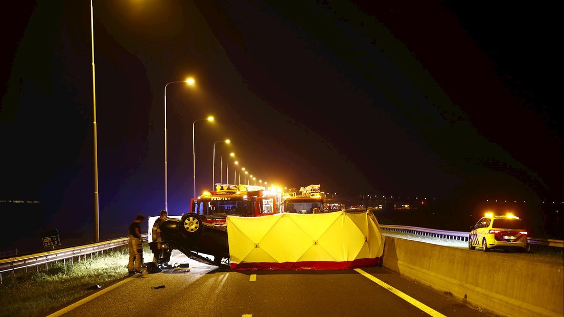 Een persoon raakte zwaargewond bij het ongeluk op de N50