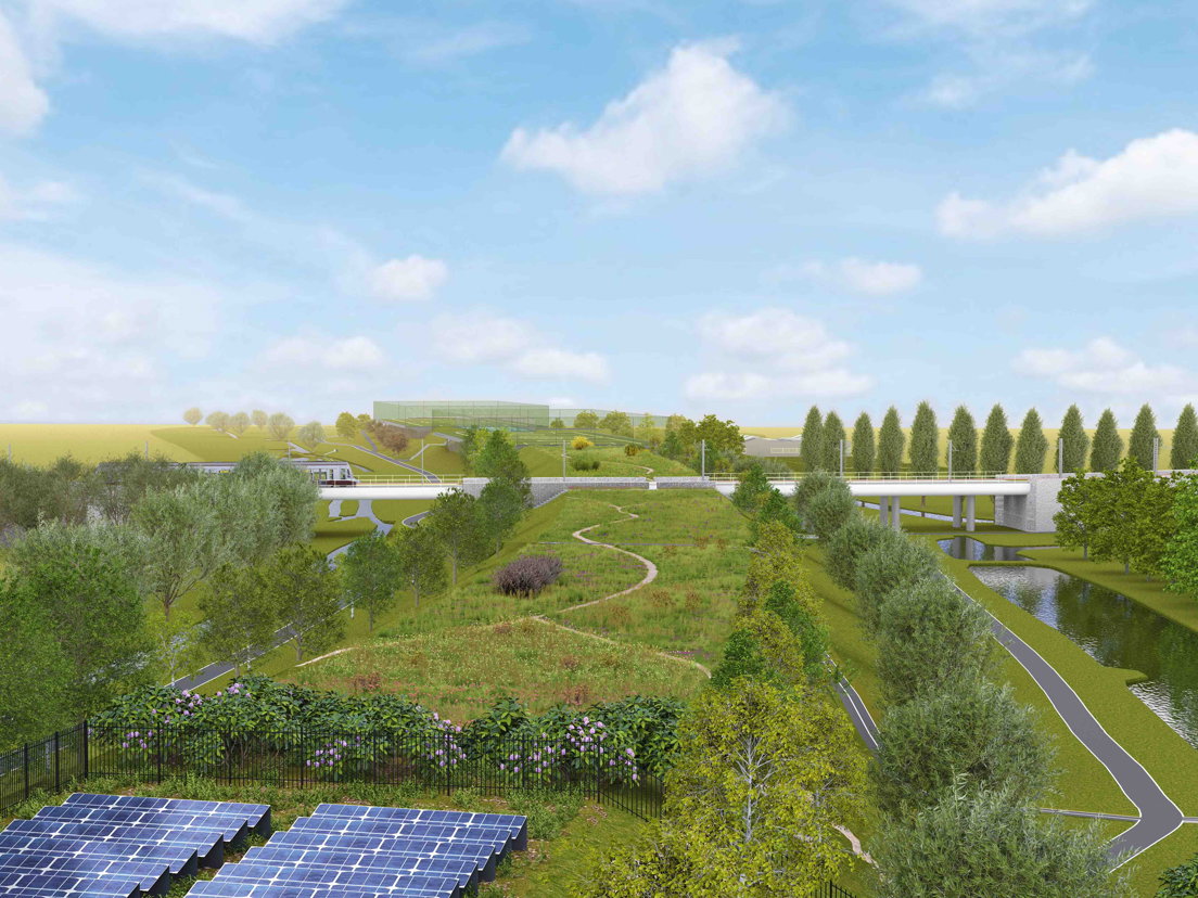 Naast het Amaliapark komen 5 duizend zonnepanelen te liggen op een terrein dat eigendom blijft van Rijkswaterstaat.