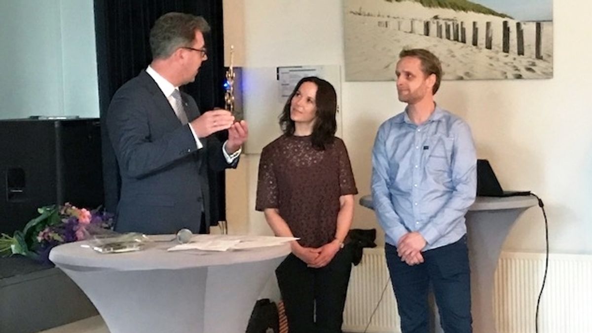 Erftrofee voor gerestaureerde boerderij in Noordwelle