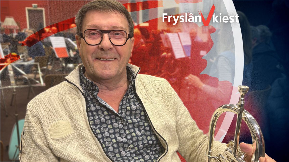 Durk Bonnema zit al 67 jaar bij de fanfare: 