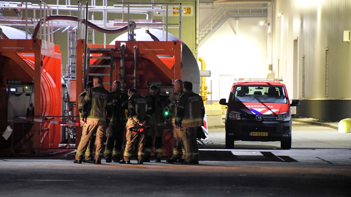 Brand in fabriek Kruiningen geblust: bakoven en olie zorgden voor grote hitte