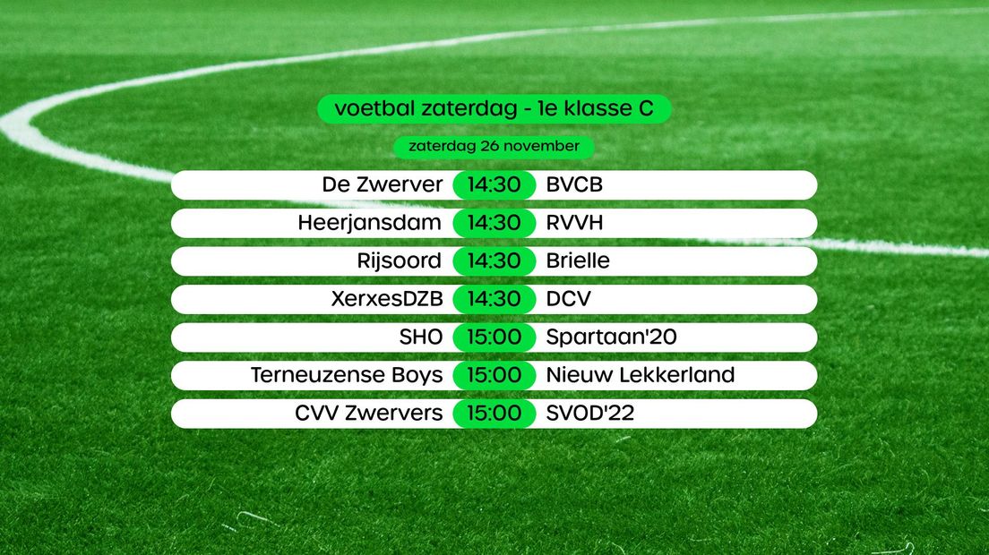 Programma 1e klasse C, swipe voor stand