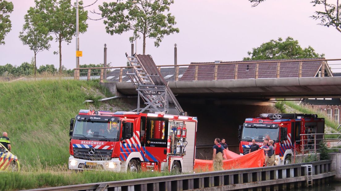 De plek waar de man gevonden is