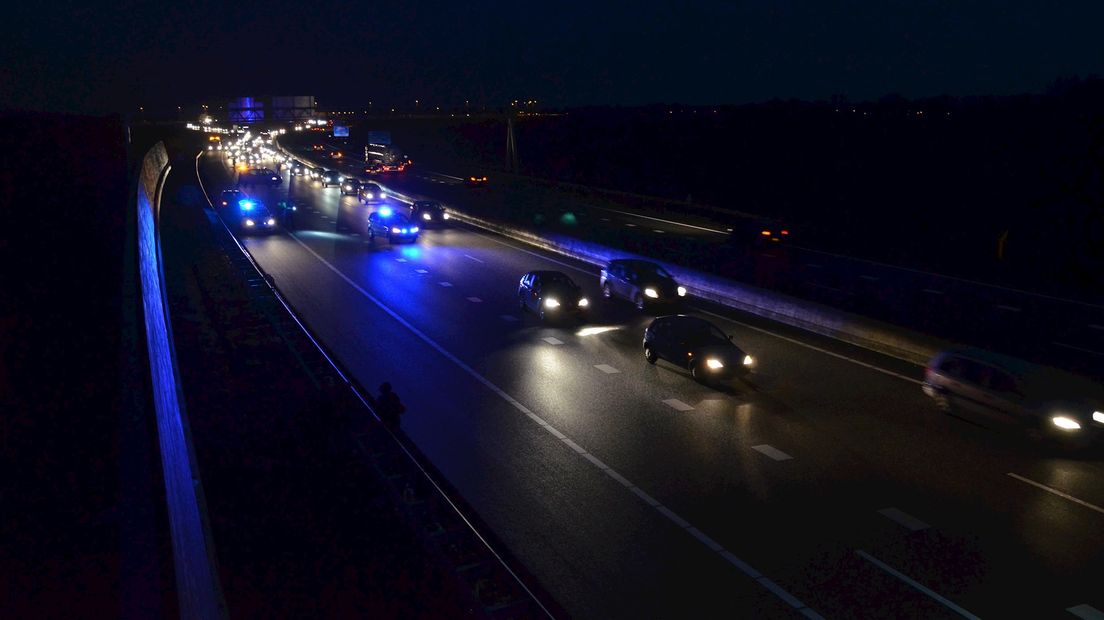 Ongeluk A35 bij Wierden