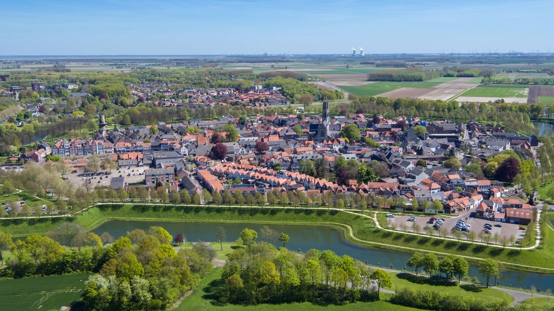 Hulst vanuit de lucht