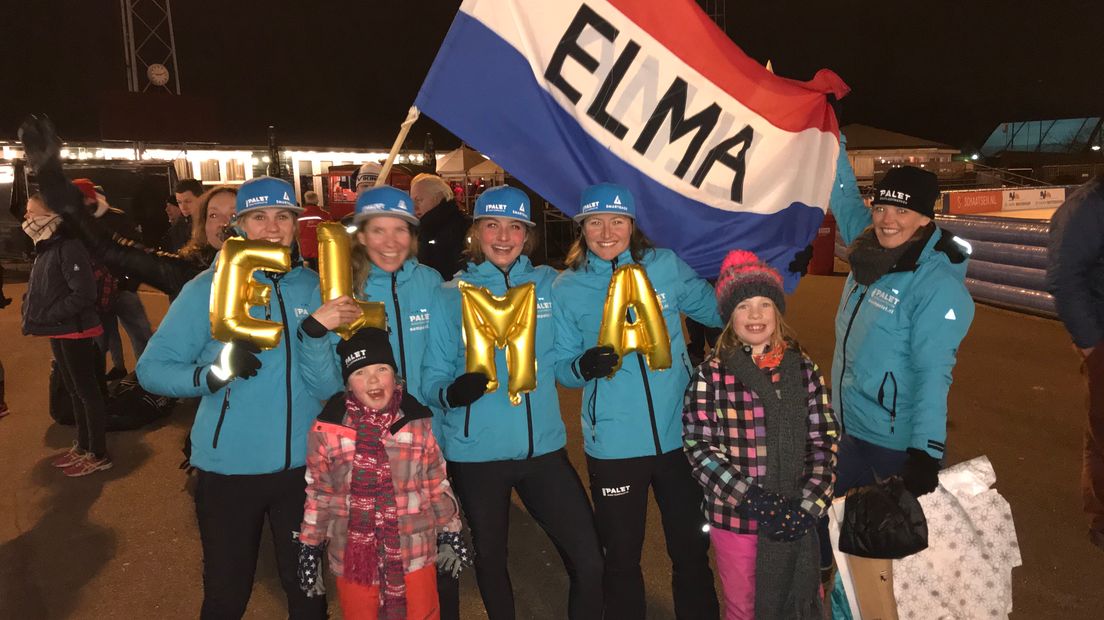 Elma de Vries neemt afscheid van haar marathonteam (Rechten: Karin Mulder, RTV Drenthe)