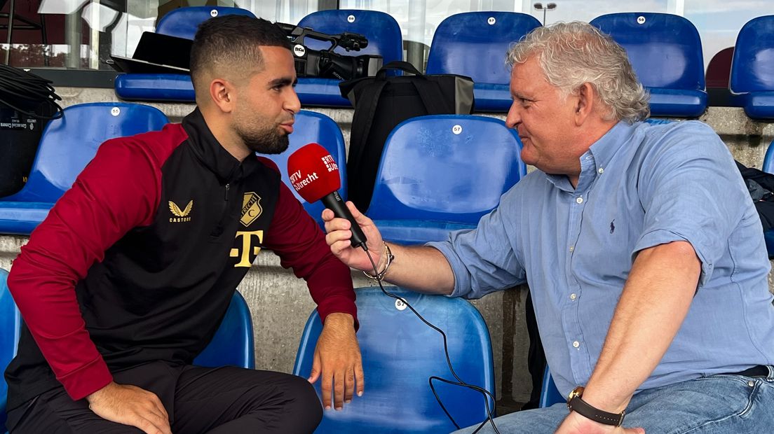 Marouan Azarkan in gesprek met verslaggever René van den Berg