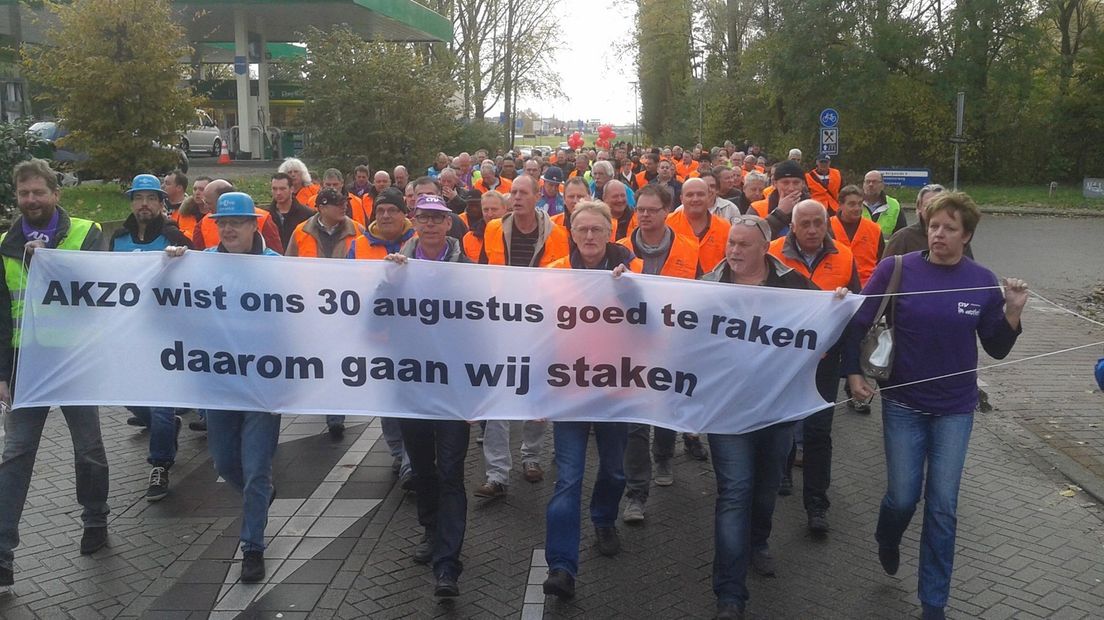 Staking bij AkzoNobel in Deventer