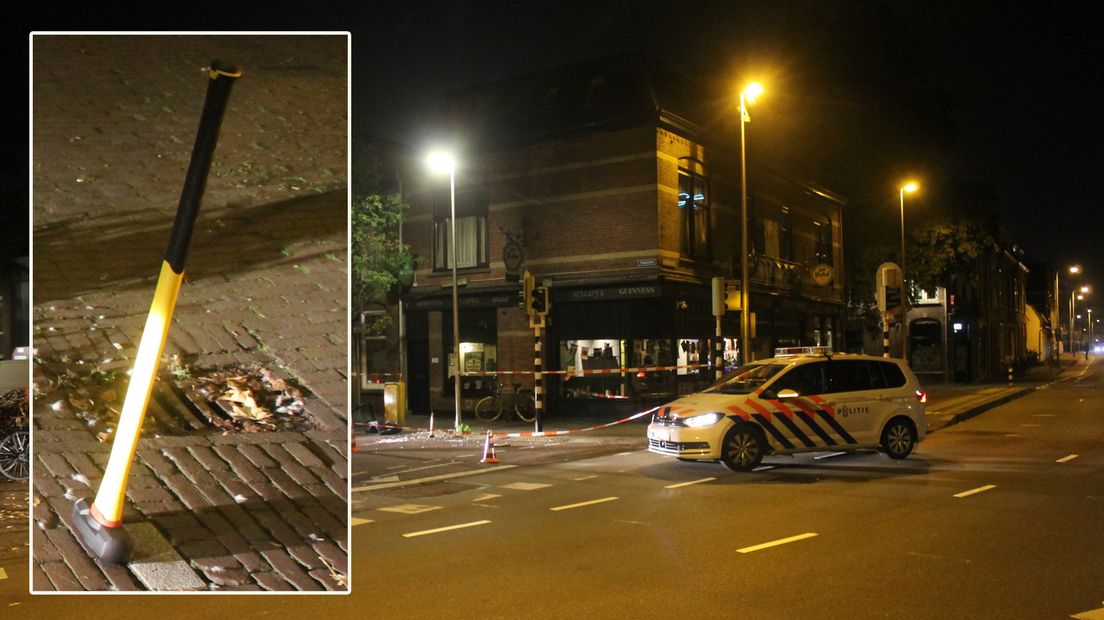 De gebruikte hamer in de Adelaarstraat.