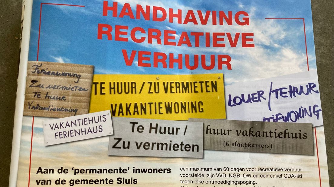 Advertentie oproep toeristische verhuur2