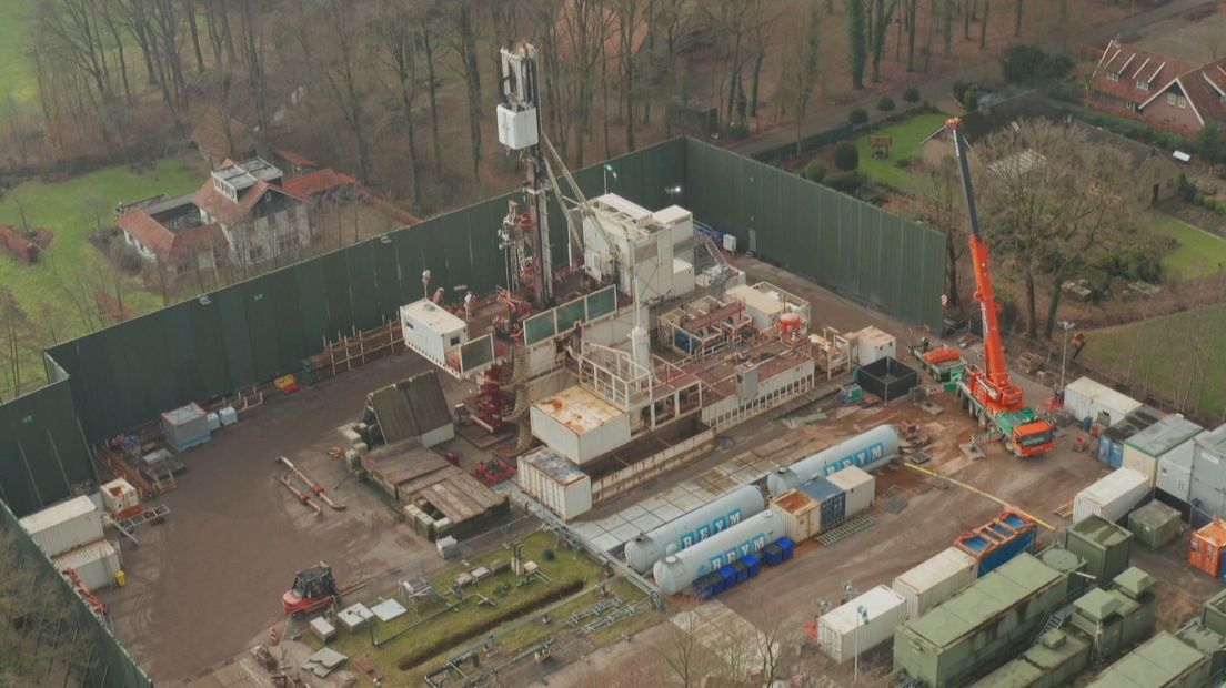 Deel van de injectielocatie aan de Tramweg in Rossum