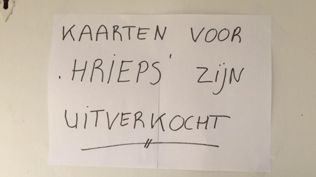 Run op kaarten Hrieps