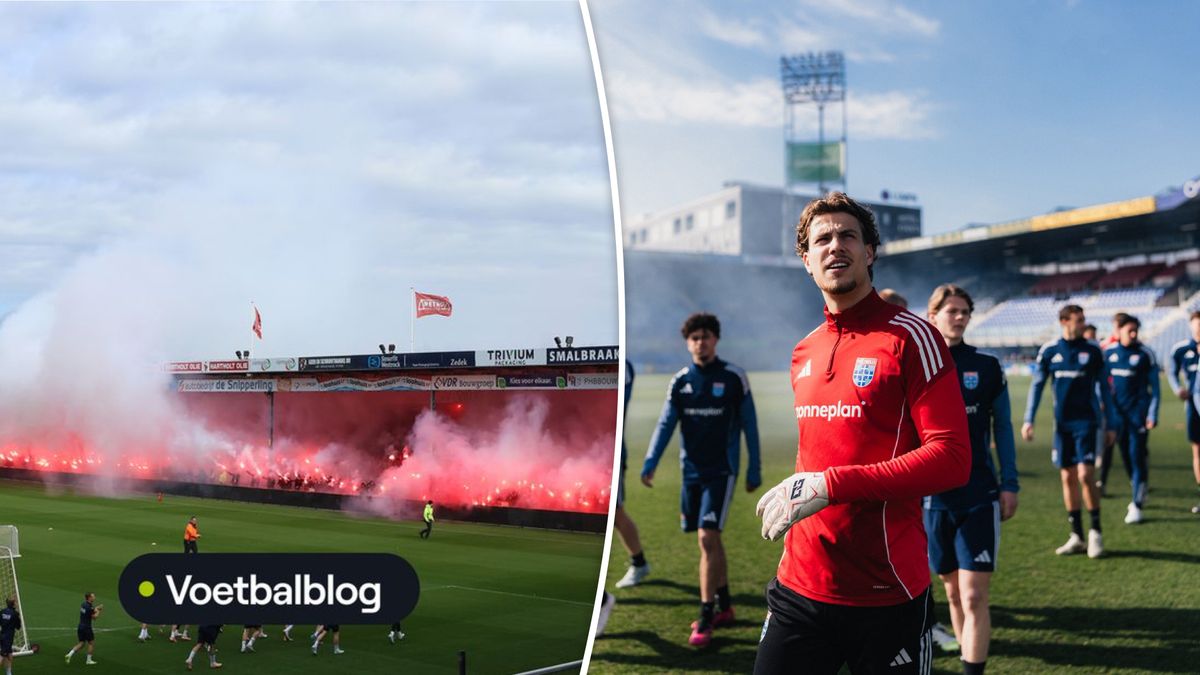 Vuurwerk en fakkels bij laatste trainingen voor IJsselderby