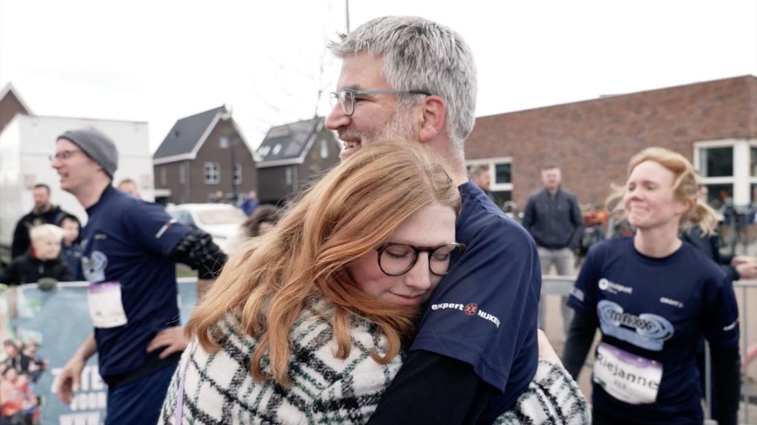 Geert samen met zijn dochter.