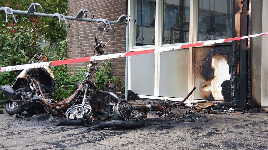 Schade door brand in Enschede