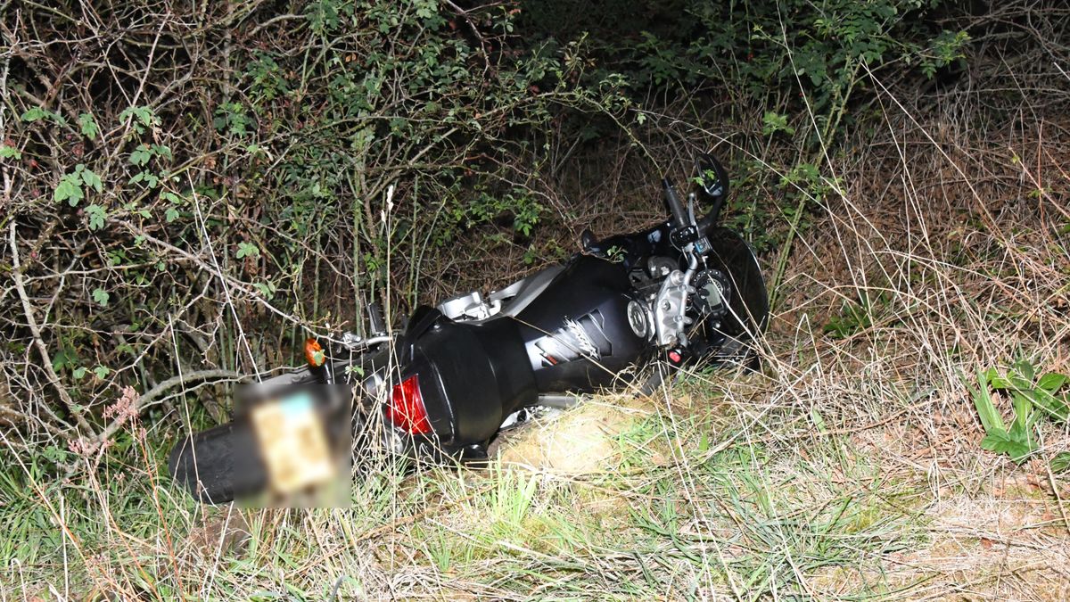 Motorrijder klapt op slagboom bij Rilland