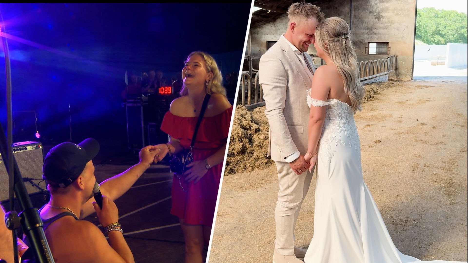 Wouter vroeg Femke vorig jaar op de Zwarte Cross ten huwelijk, nu zijn ze getrouwd.