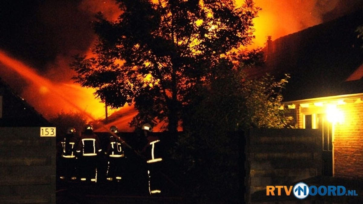 Loods uitgebrand in Eexterveenschekanaal