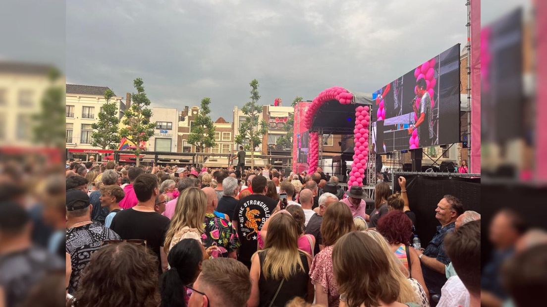 Gerard Joling bij Roze Zaterdag in Goes