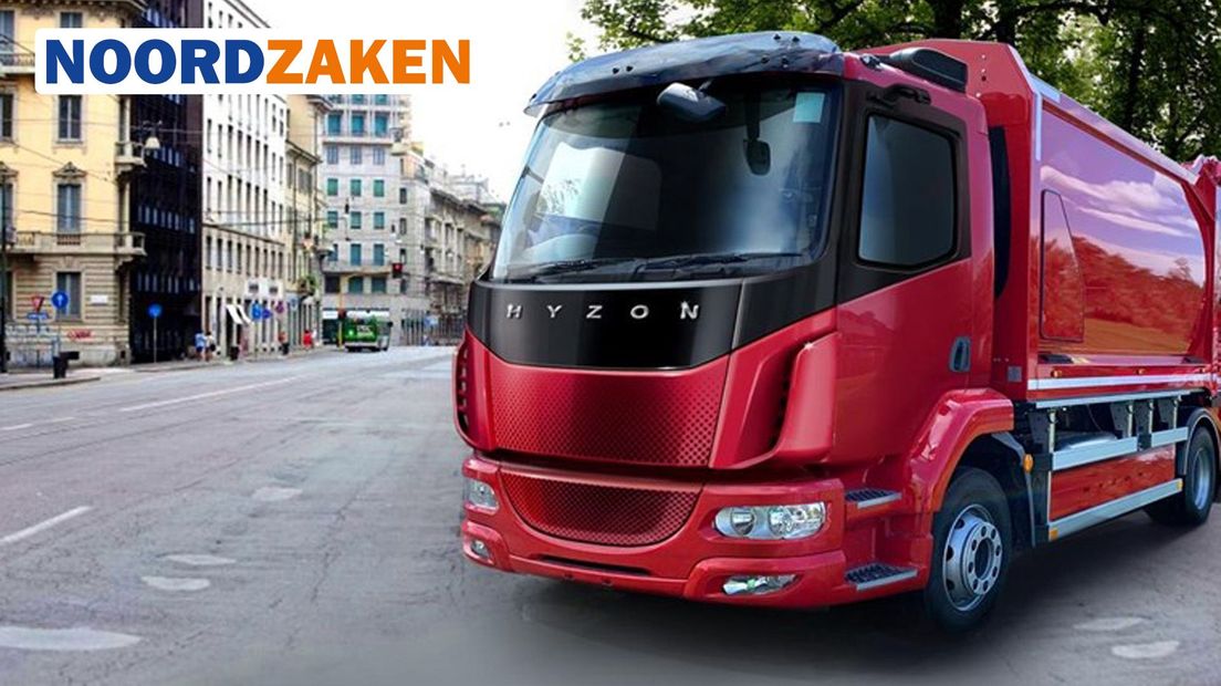 Een Hyzon waterstoftruck