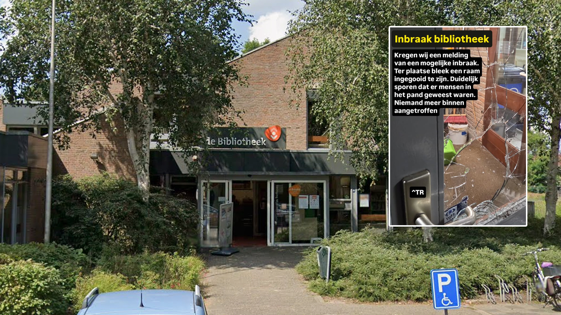 Inbrekers slopen 3 deuren bibliotheek Mijdrecht: 'Niets meegenomen, alleen rommel gemaakt'
