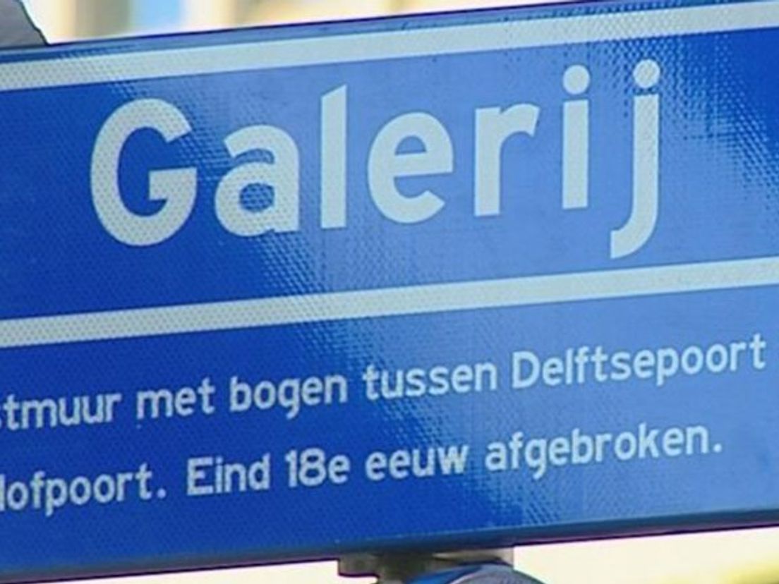 Een straatnaambord in Rotterdam.