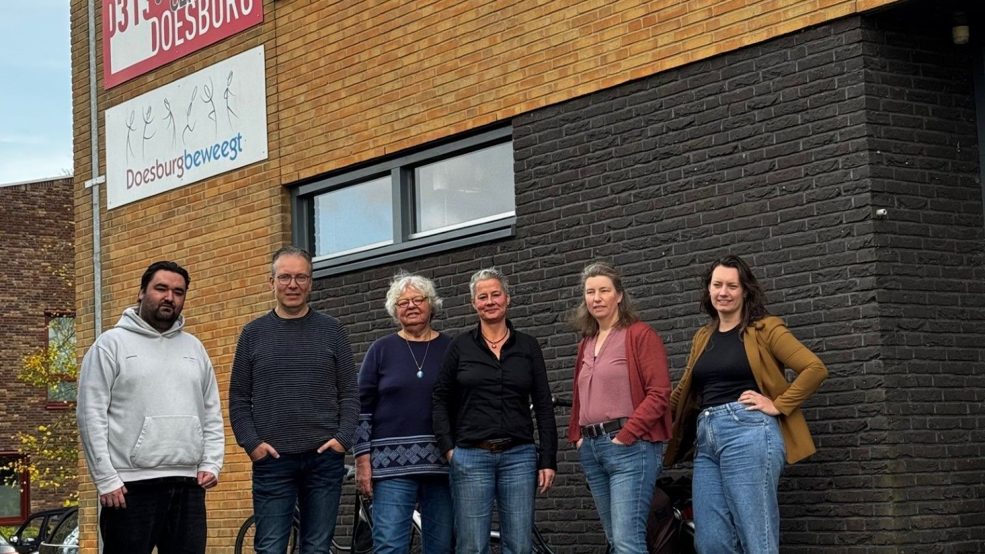 Pascal Derksen Jongerenwerker, Gerjo Schepers Stadsverbinder, Wil Verlaan Huiskamer van de Stad, Maya Althuizen Inwoner, Susanne Boks bestuurder Coöperatie IJsselstromen, Anke van Beurden gemeente Doesburg