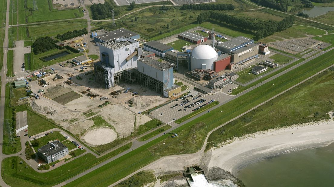 Luchtfoto van kerncentrale Borssele