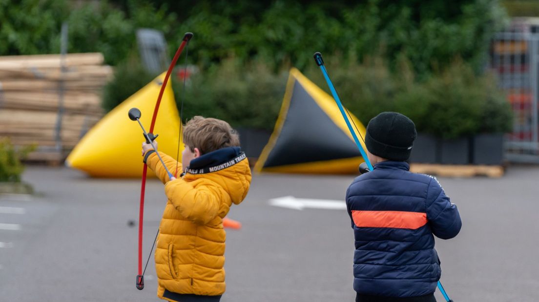 Kinderen spelen bij Tuincentrum Ockenburgh