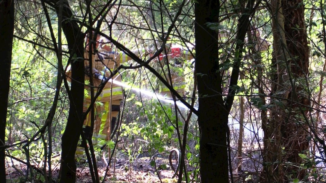 De brandweer wist de schade te beperken