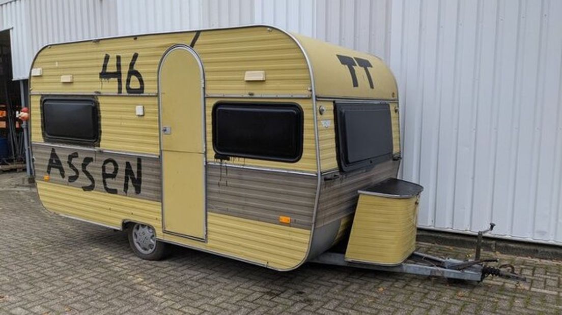 Deze caravan kan nog wel wat TT-edities overleven