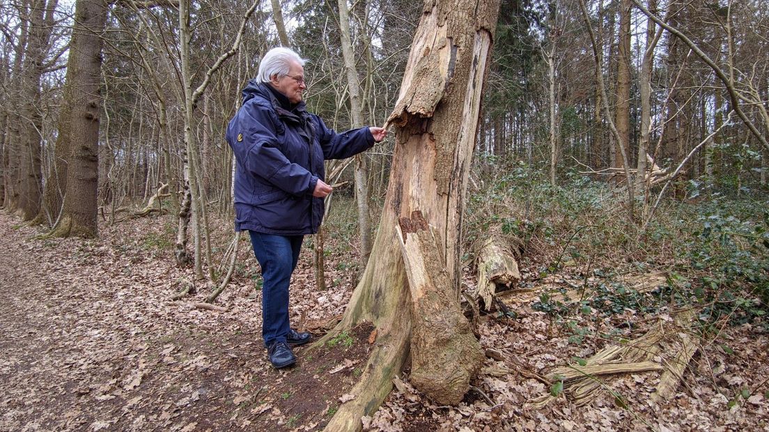 Iemie Oldenbeuving bij de ontmande Piemelmoon