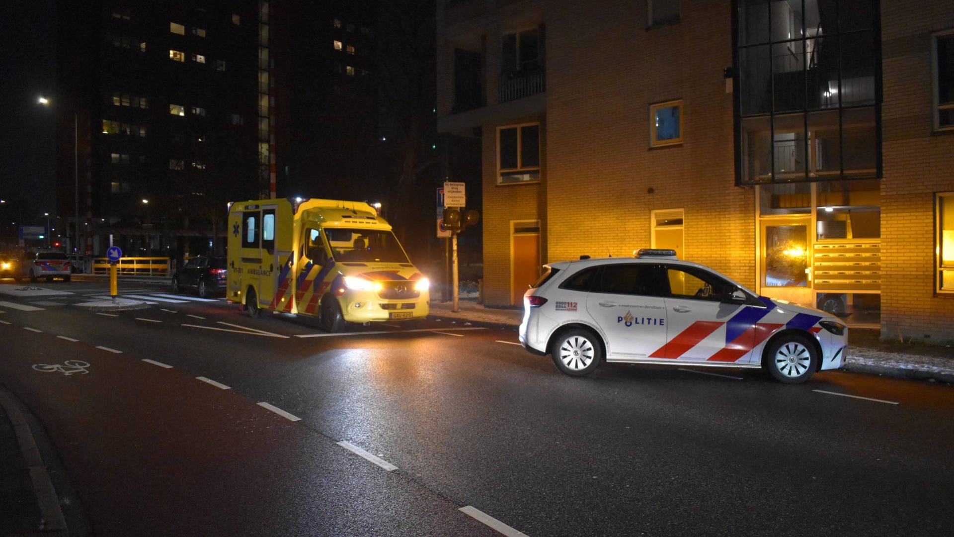 112-nieuws woensdag 28 januari: Gewonde na kop-staartbotsing in Stad • Autos botsen in Veendam.