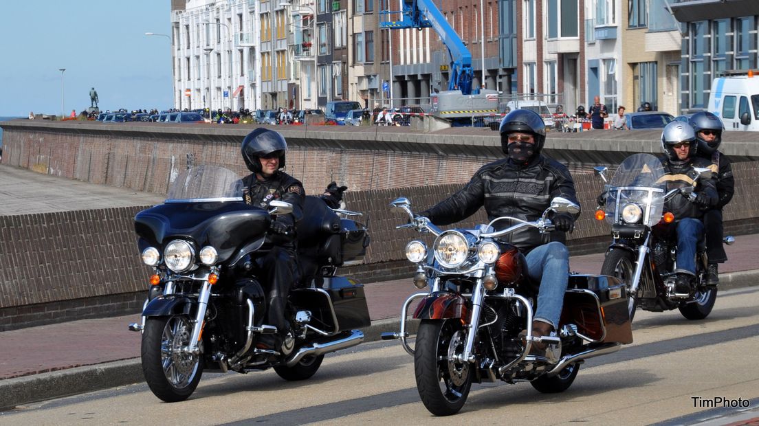 Motorrijders in Vlissingen