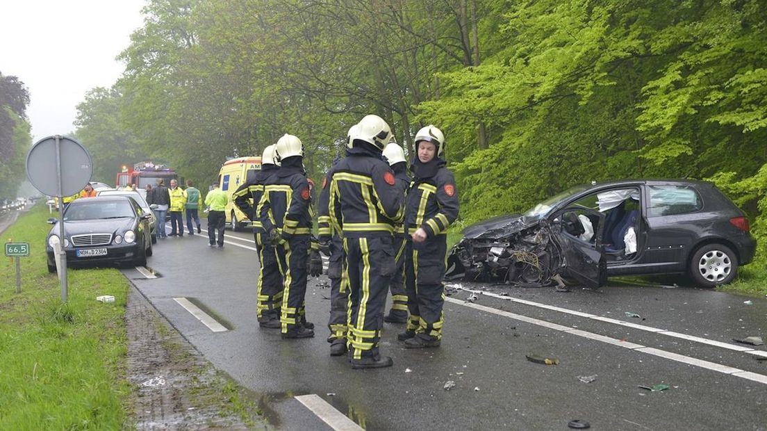 Ongeluk op N342 bij Beuningen