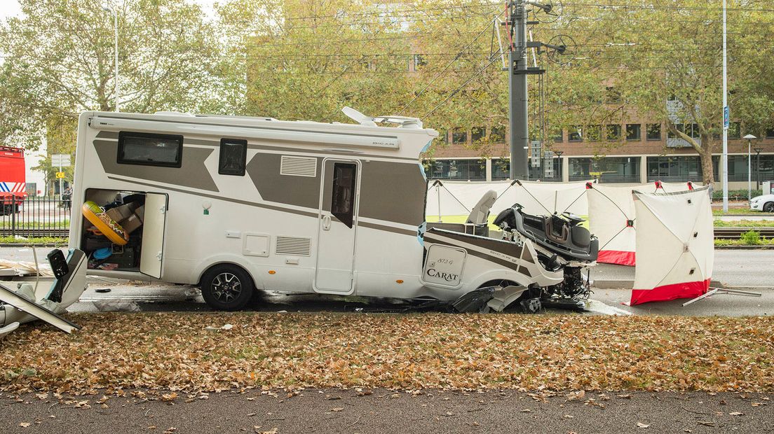 Een camper botste vorige maand op een tram, met fatale gevolgen.